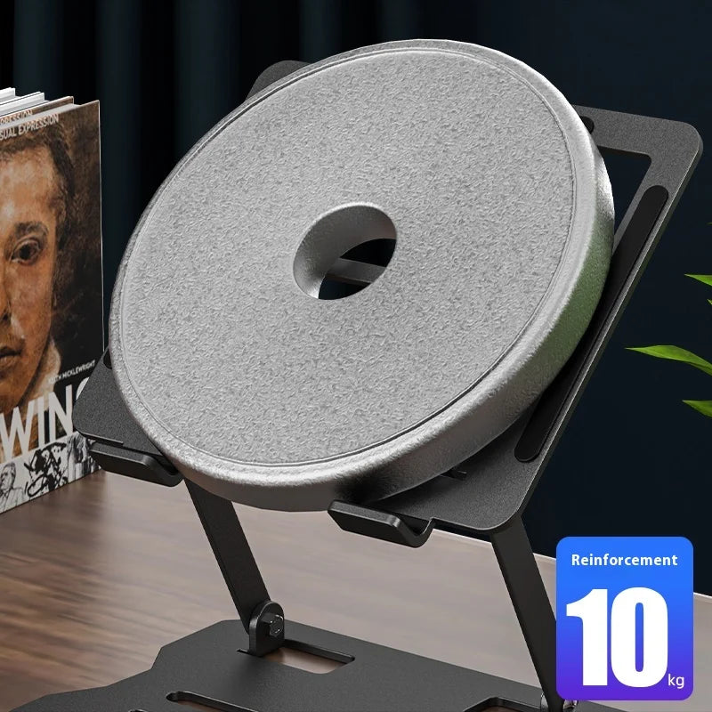 Supporto portatile regolabile in metallo per laptop