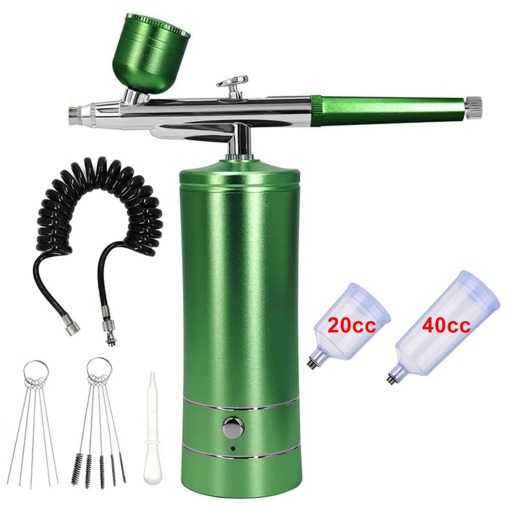Airbrush Nails Art Painting Compressor Portable Air Brush Cake Paint Spray Gun Cordless Mini Airbrush For Nail Decoration Makeup