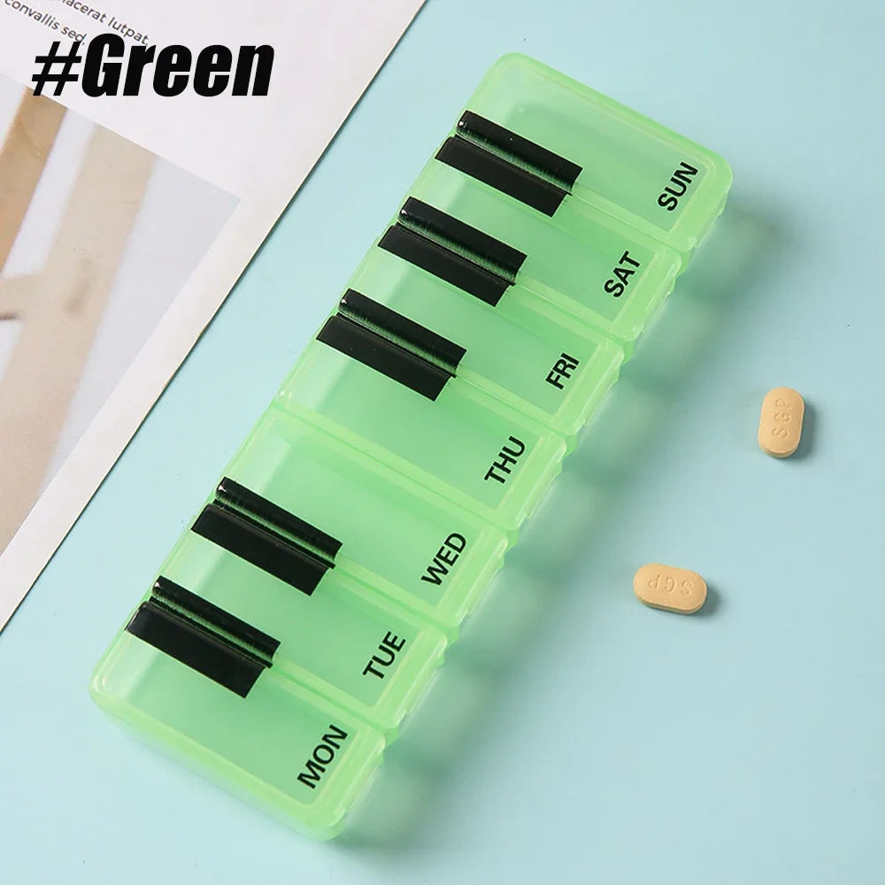 Seven-Day Pill Organiser with Individual Lids