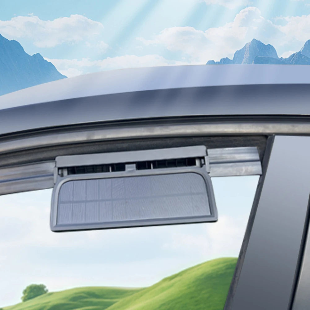 Solar Powered Car Exhaust Fan for Fresh Air and Cooling