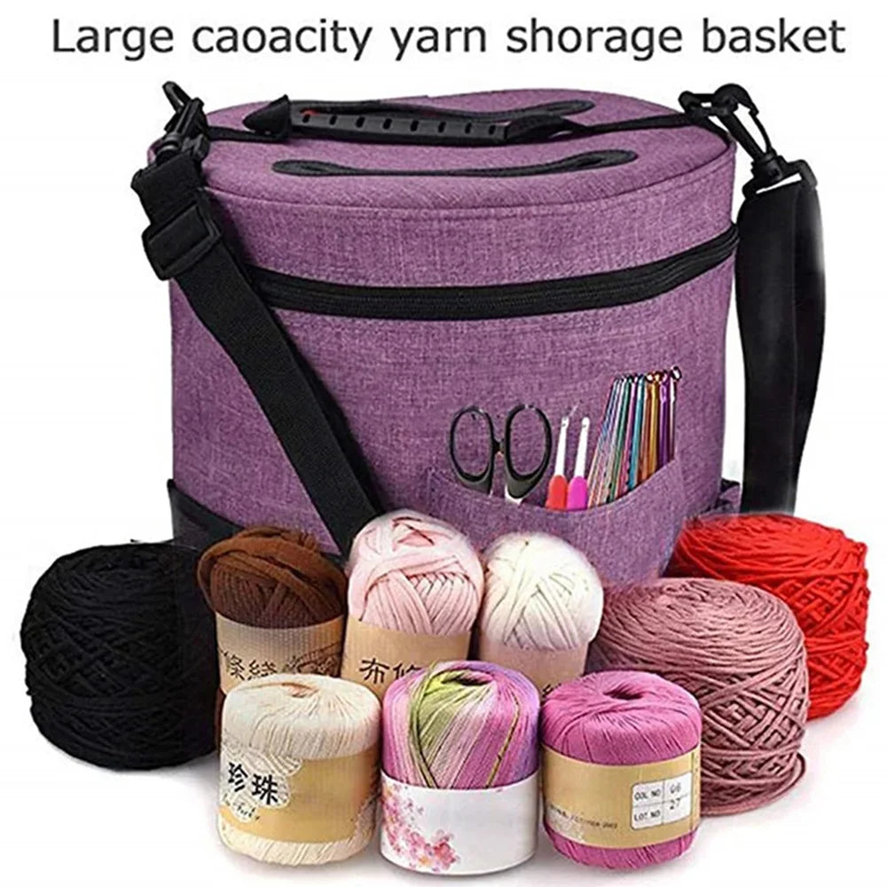 Yarn and Knitting Tool Storage Bag