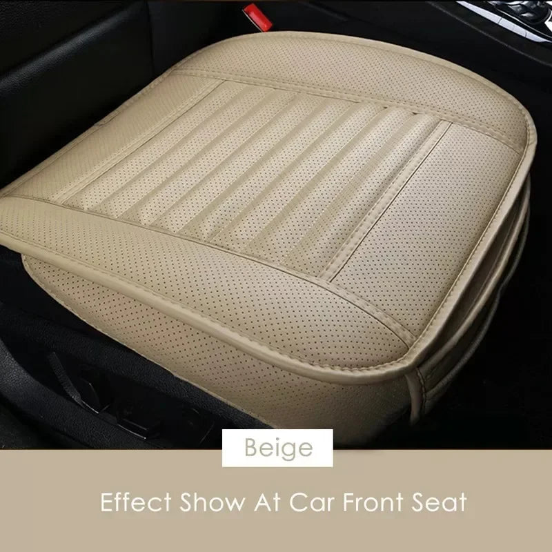 Car Seat Covers Protectors,Luxury PU Leather Breathable Car Interior Seat Cushion Pad Mat for Sedan SUV Truck Jeep Mini Van