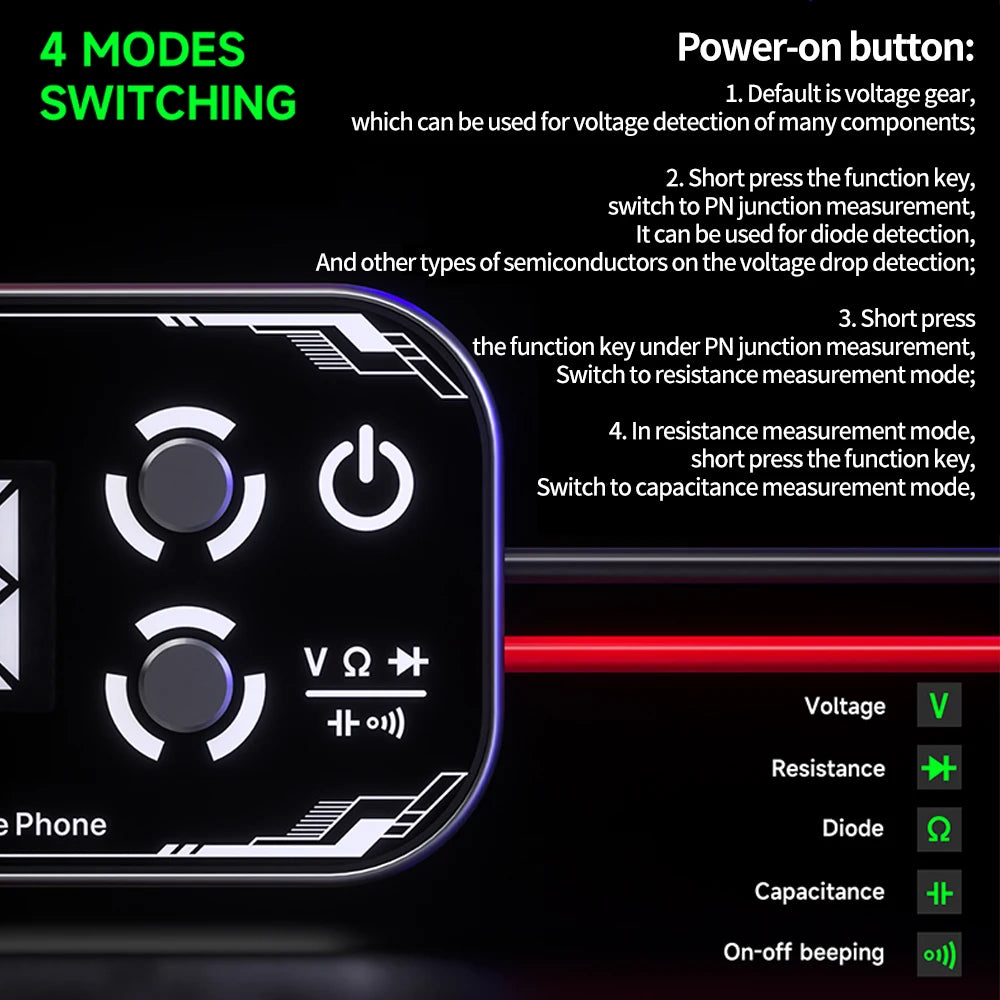 Three-Screen Electronics Multimeter
