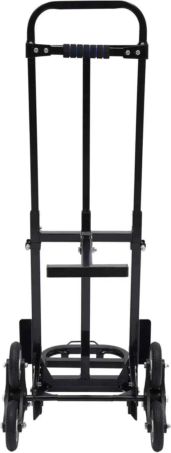 Stair Climbing Cart 460lbs Capacity, Portable Folding Trolley with 6 Wheels, Stair Climber Hand Truck with Adjustable Handle for Pulling, All Terrain Heavy Duty Dolly Cart for Warehouse (Style-C)