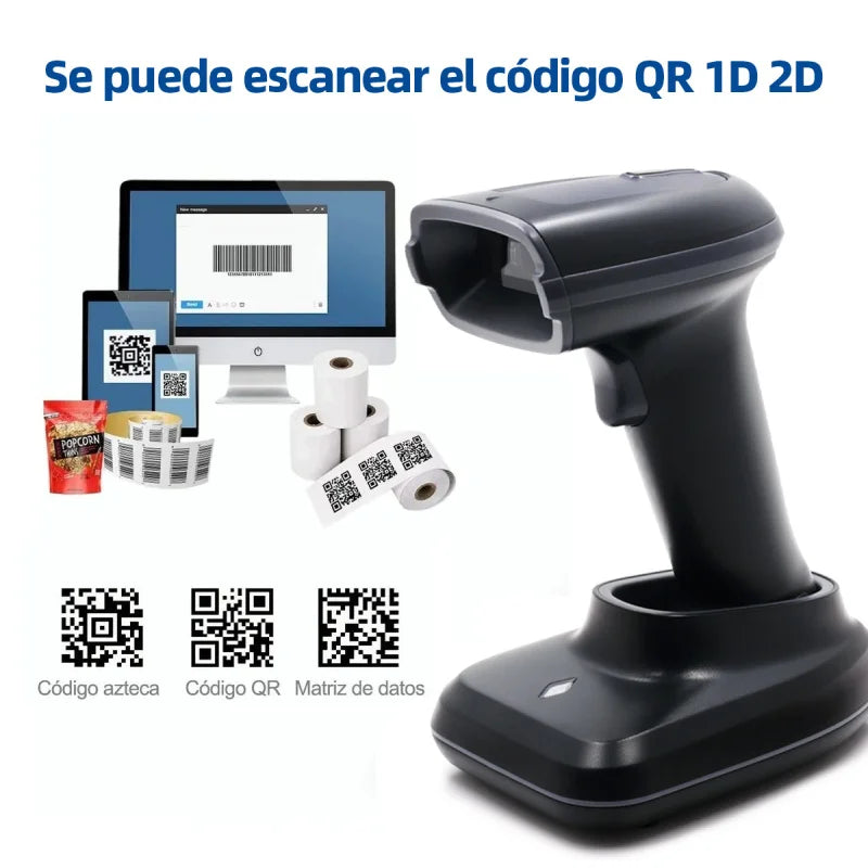 Handheld 1D/2D Barcode Scanner - Connection Options