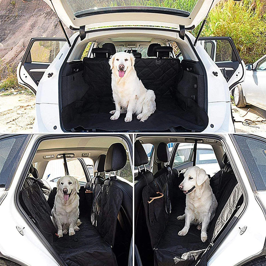 SEAMETAL Car Rear Seat Cover for Dog Waterproof Oxford Cloth Seat Cushion for Pet Anti-Scratch Seat Protector Barrier for Dog