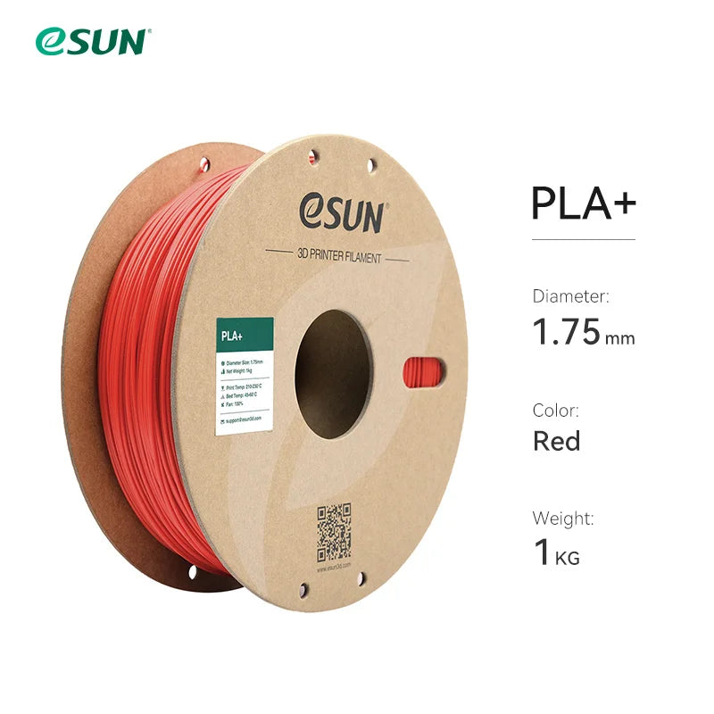 Filamento PLA+ para impressora 3D, 1.75 mm, bobina de 1 kg