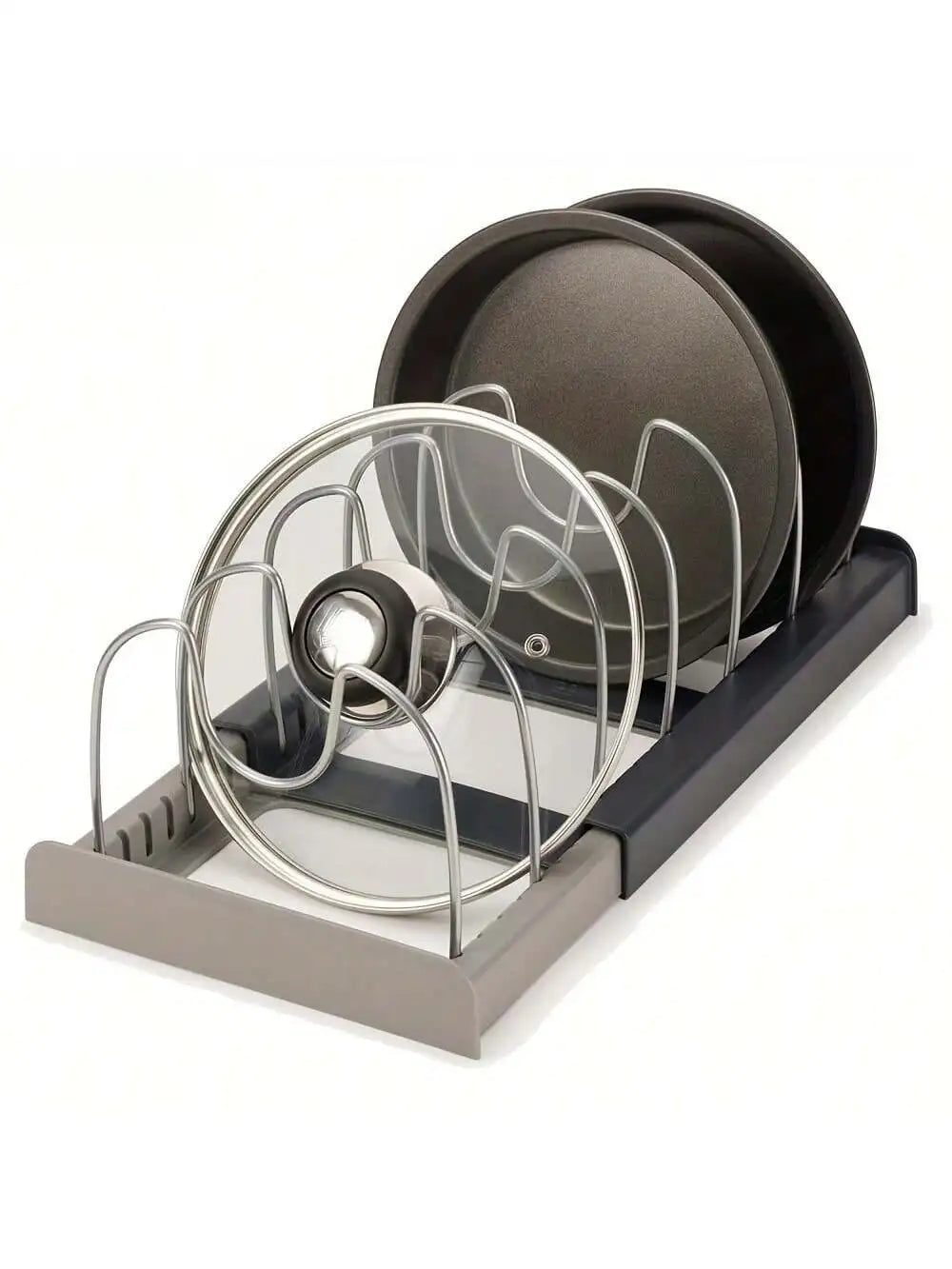 Expandable Pan Organizer Rack for Kitchen Cabinets