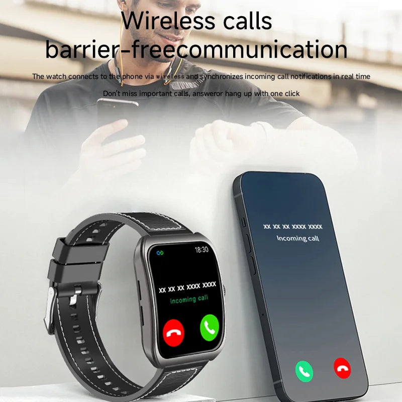 Smart Watch 1.85-Inch Curved Screen with Bluetooth Calls