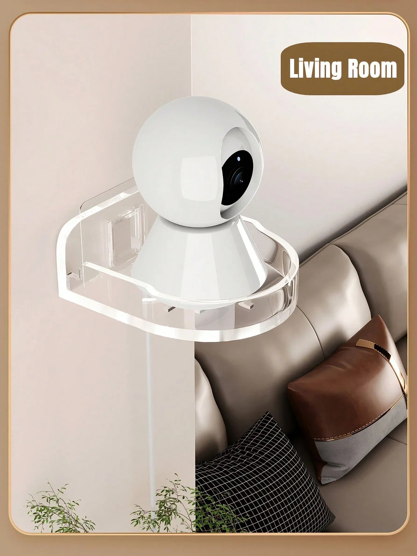 Universal Non-Drilling Wall Mount for CCTV Camera - Durable and Space-Saving Storage Holder
