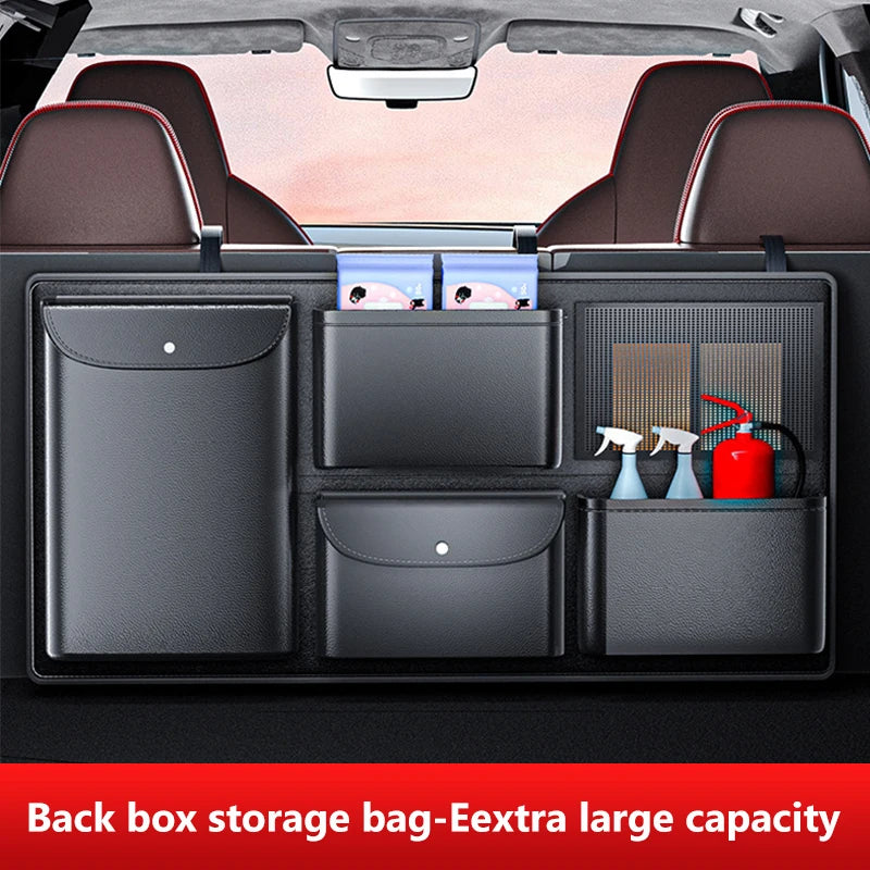 SEAMETAL Car Trunk Organizer Multi-Pocket Backseat Hanging Storage Bag Waterproof Car Storage Pocket Universal for Suv Truck Mpv