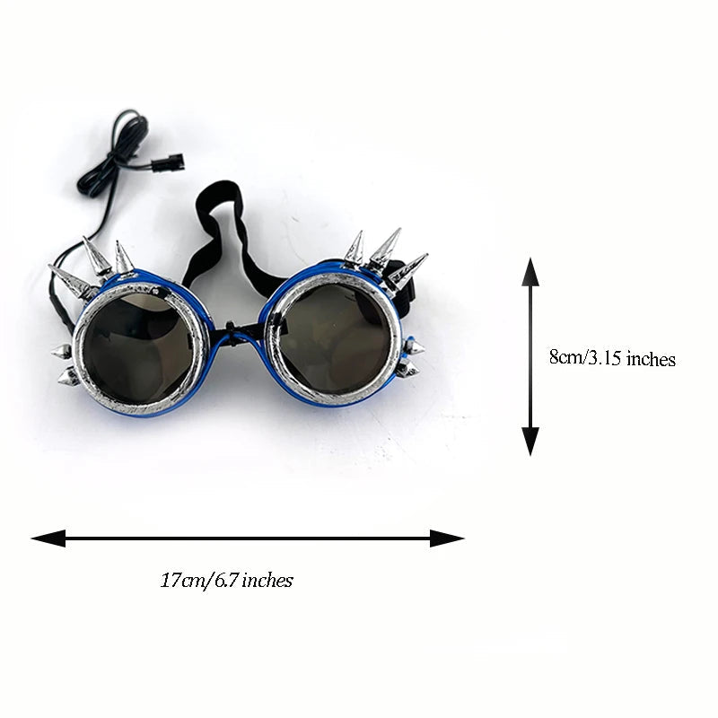 1PC Light Up LED Glasses Glow Sunglasses EL Wire Neon Glasses Glow in The Dark Party Supplies Neon Party Favors for Kids Adults