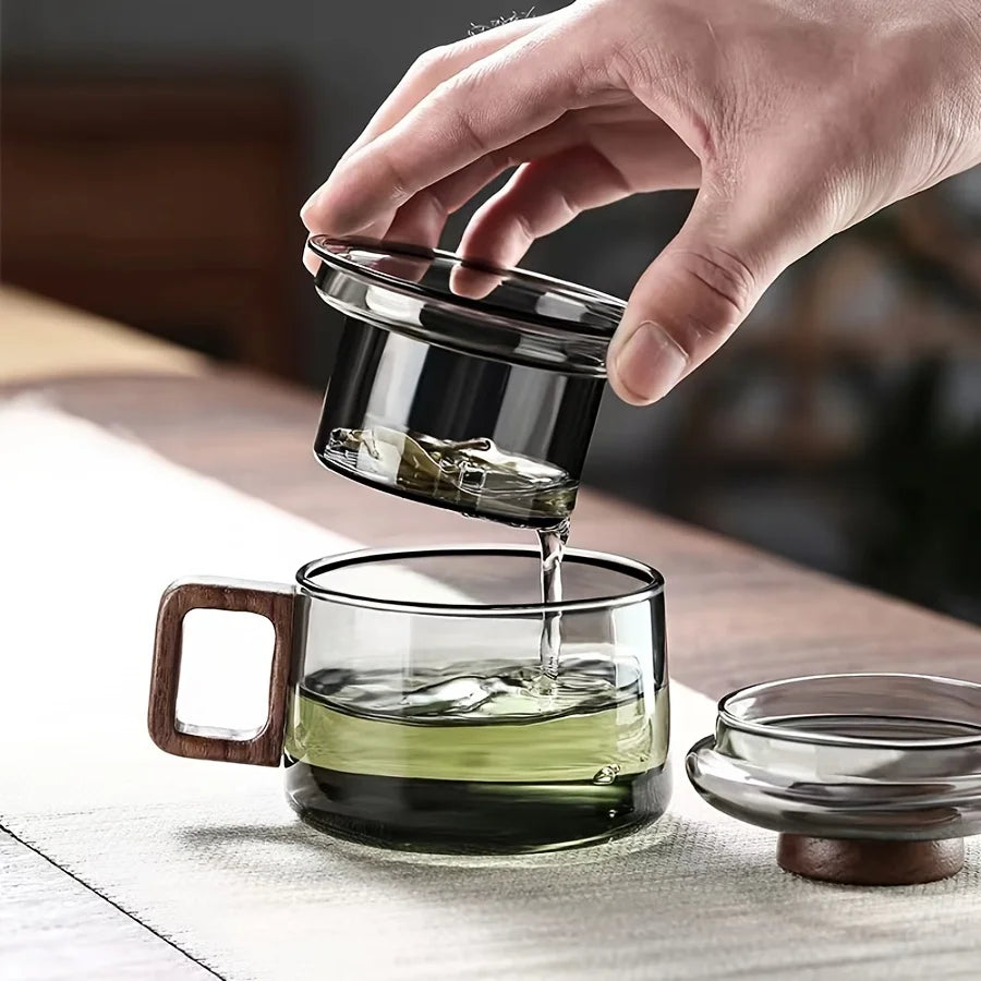 Tea Cup with Infuser, Pictured Design