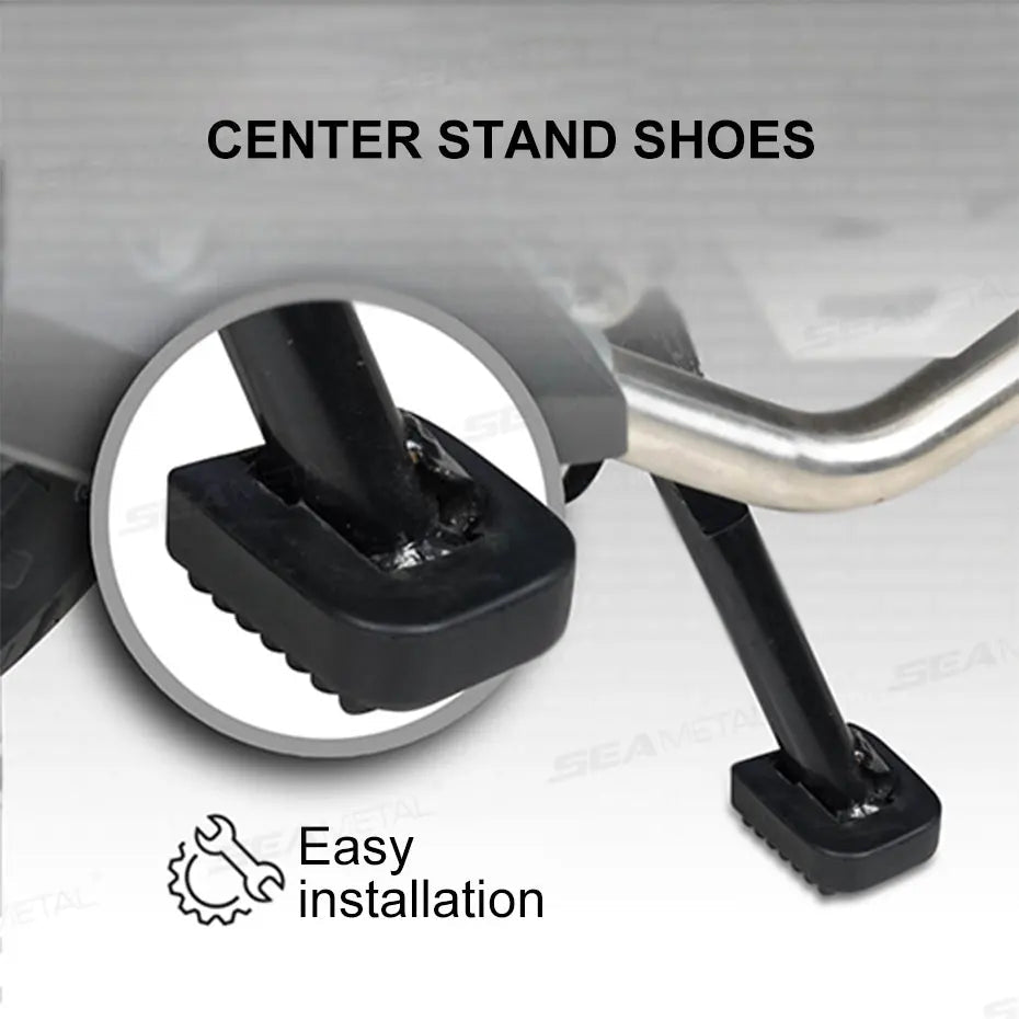 BLALION Motorcycle Stand Pad Kickstand Rubber Support Plate Outdoor Parking Motorbike Foot Side Stand Base Kickstand Holder Pad