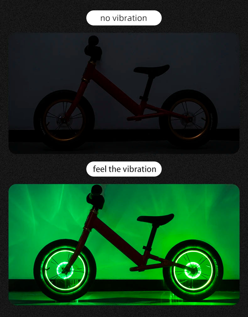 Cykelhjul LED-lys med 7 farver og automatisk bevægelsessensor