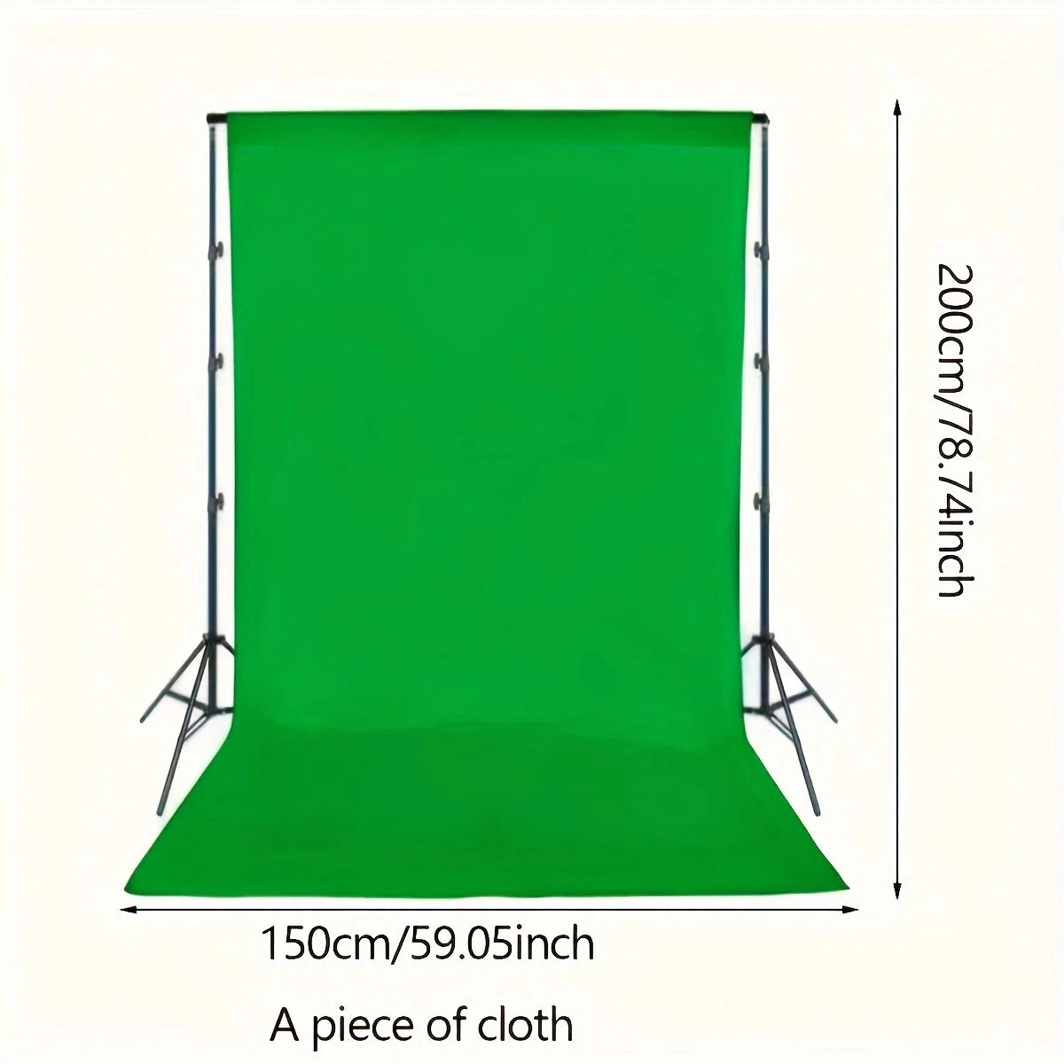 Photography Backdrop Cloth, Green, White or Black