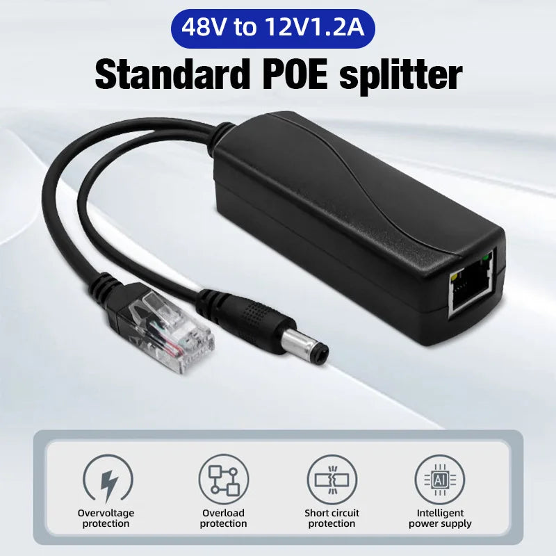 PoE razdjelnik 48 V na 12 V DC - HXPD03B