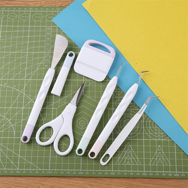 Conjunto de ferramentas para depilar vinil e trabalhos manuais, 6 peças