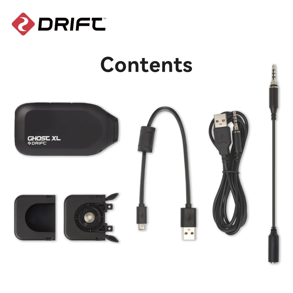 Cámara de acción Drift Ghost XL 1080P con lente giratoria y modo cámara para auto