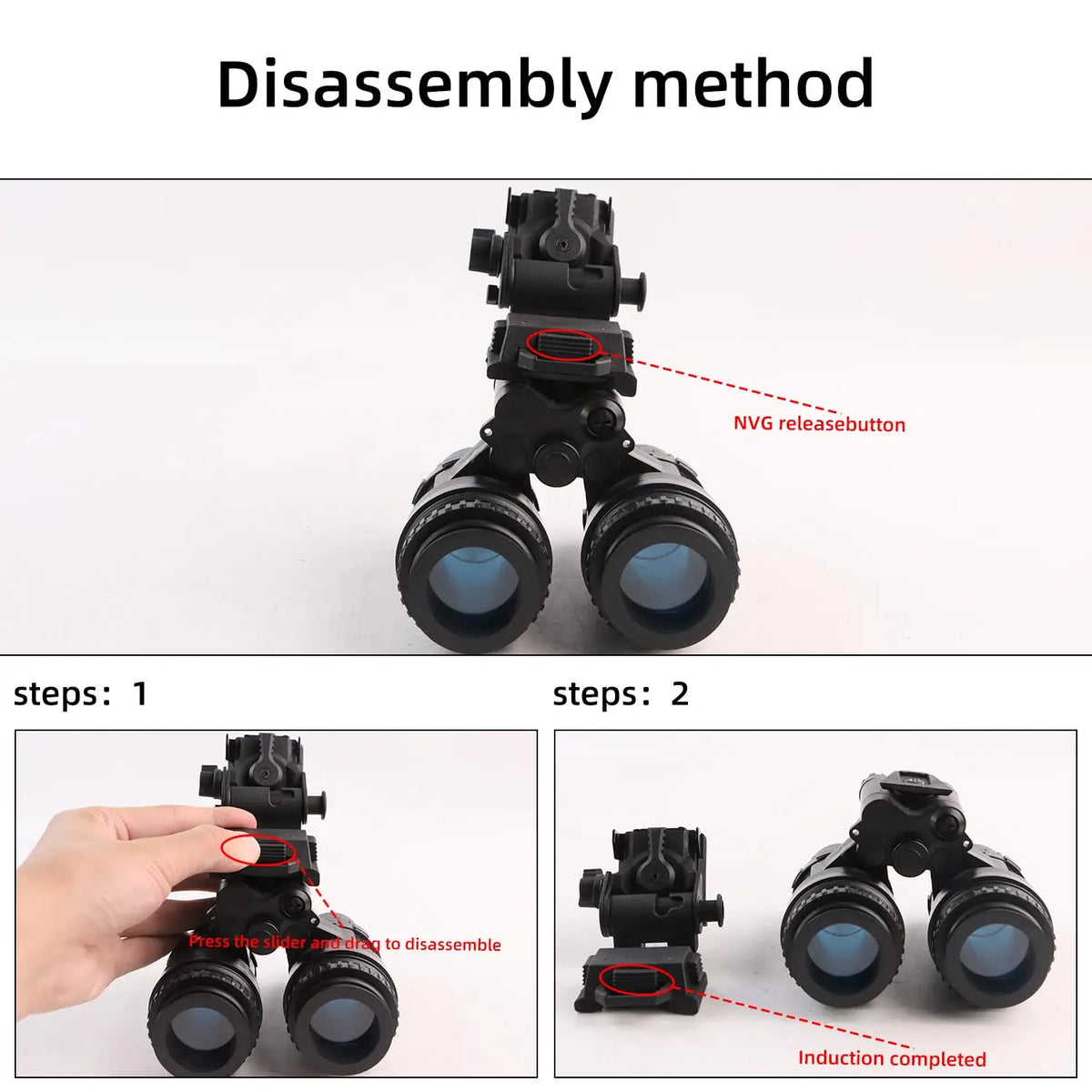 BOOIU Metal/Nylon L4G24 NVG Helmet Mount Holder for PVS15/18 GPNVG18 Goggle Night Vision Stent Outdoor Tactical Helmet Bracket