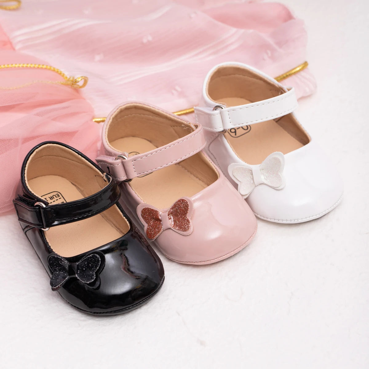 Baby Princess PU Toddler Shoes with Bow