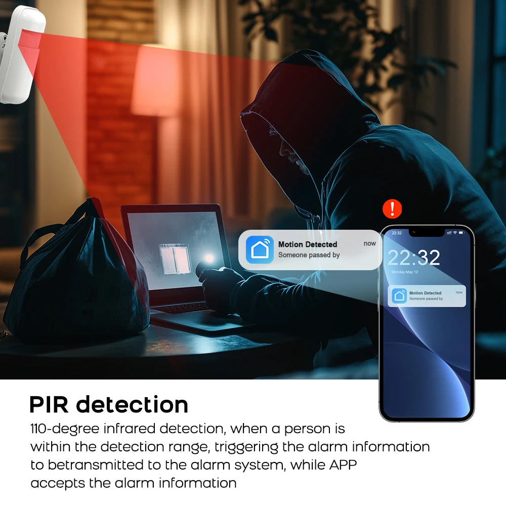 WIFI GSM Alarm System Tuya Smart Life APP Home Smart Security Protection Wireless Security Alarm House System with ALexa