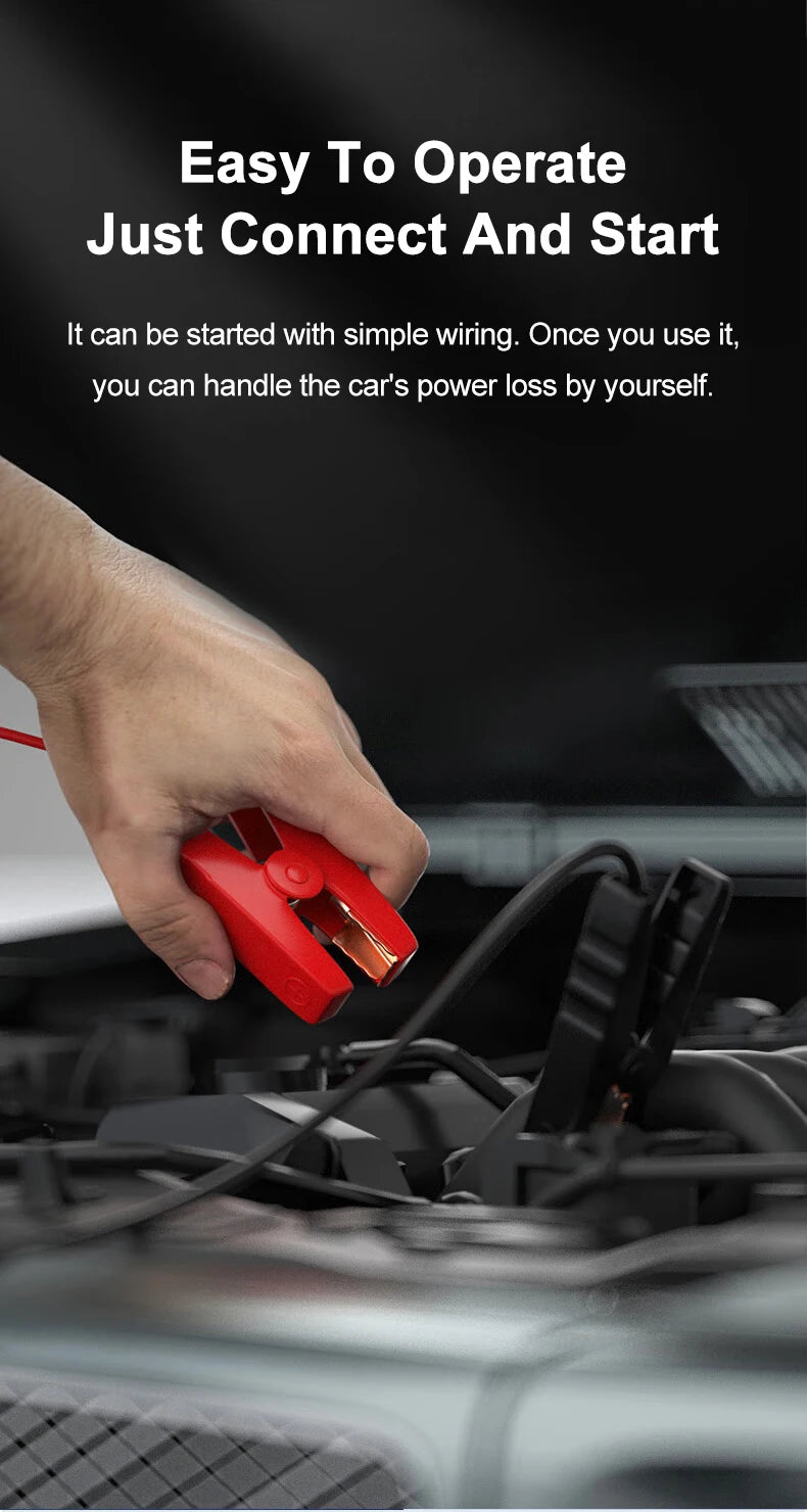 12V Car Jump Starter Portable Booster Power Bank