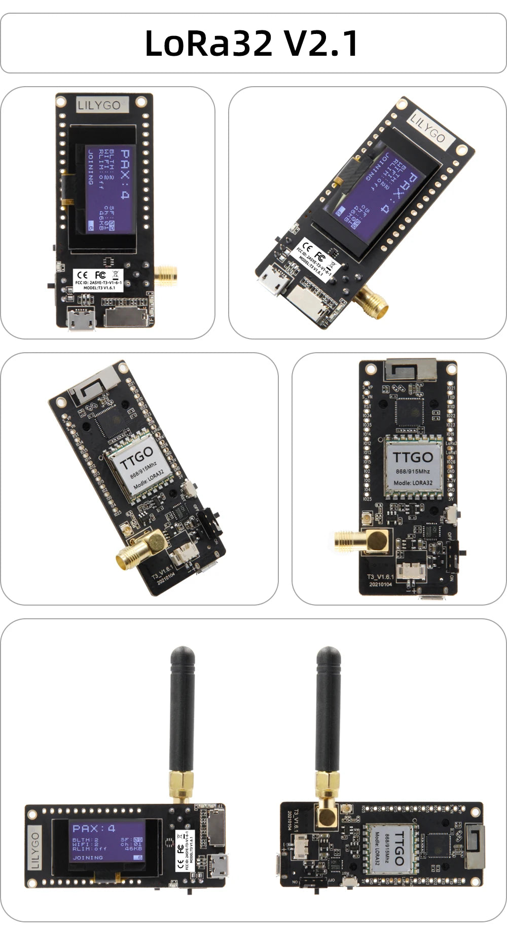 ESP32 LoRa Development Board with OLED