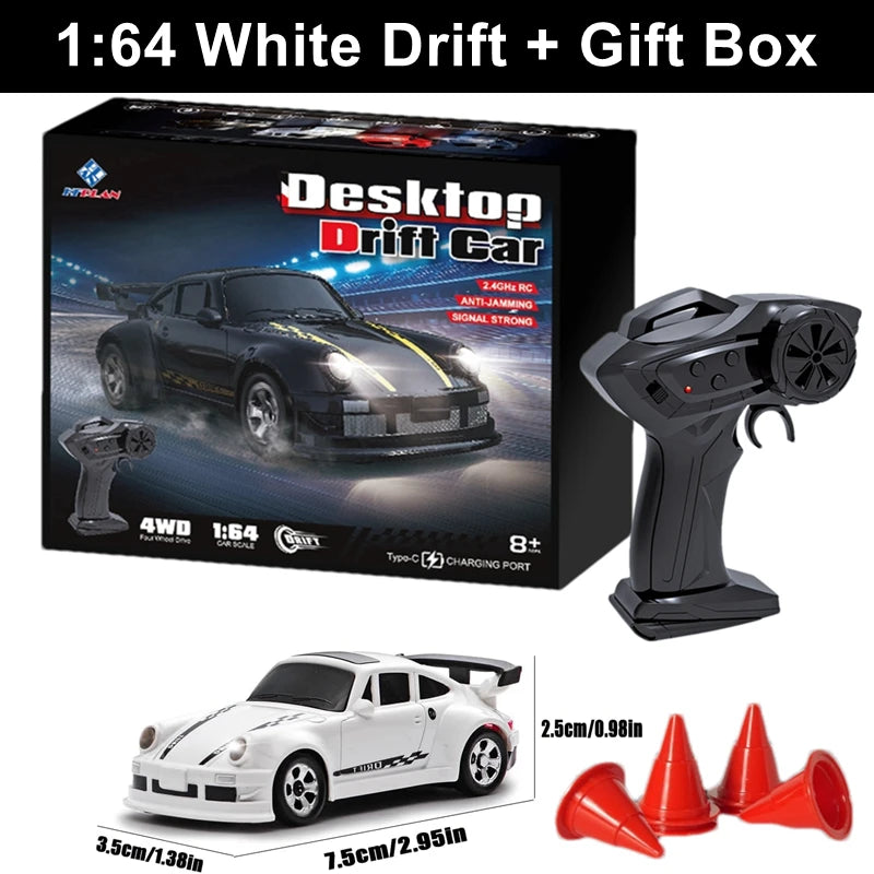 1/64 High‑Speed Drift RC Car 4WD Mini Racing Model