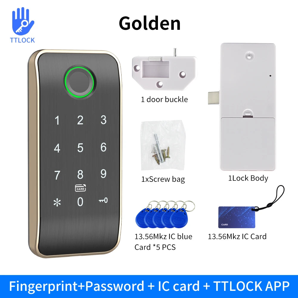 Serratura per armadietti TTLock - opzioni con tastierino o impronta digitale