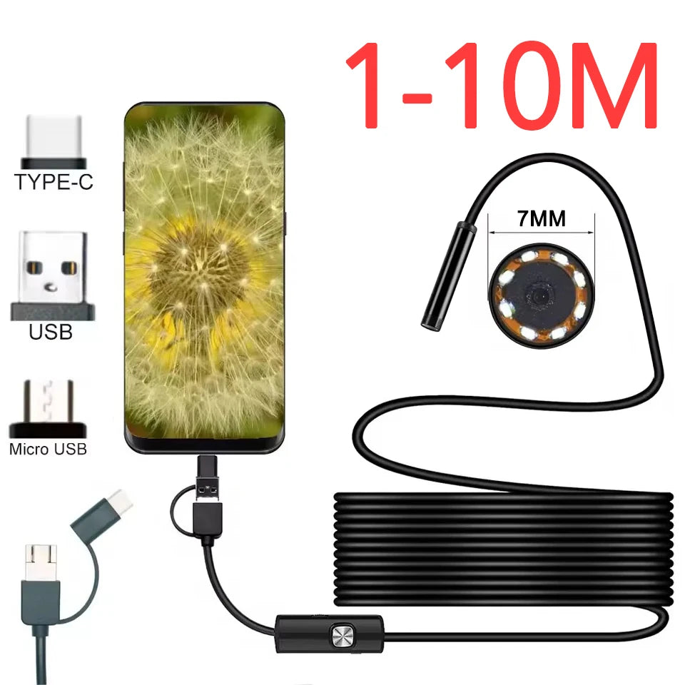 7 mm USB ellenőrző boreszkóp