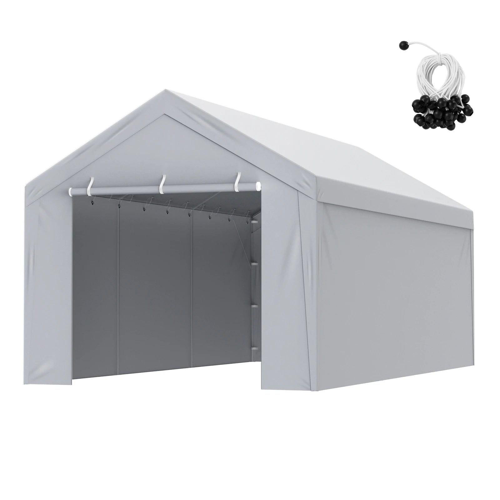 Cubierta de reemplazo para garita de coche Succ e Buy Carport Carport Replacement Cover Garage Top Tent Shelter Tarp Heavy-Duty Waterproof & UV Protected (Estructura no incluida)