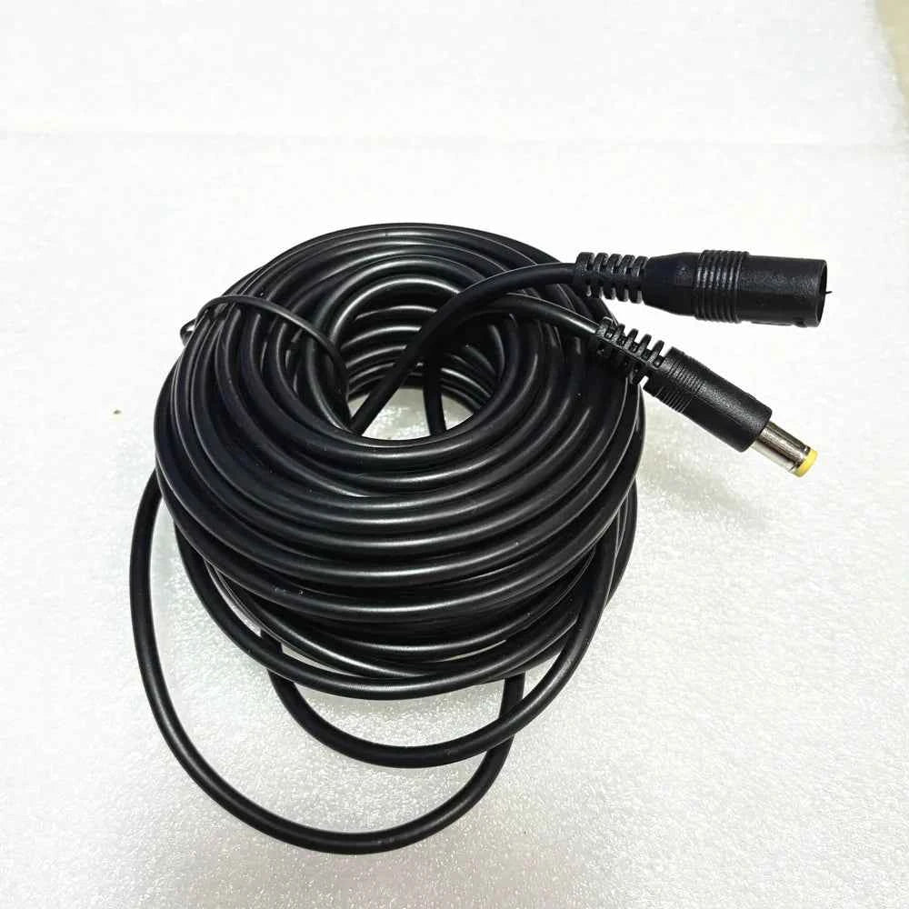 DC 12V Extension Power Cable Male to Female 2.1mm x 5.5mm Black