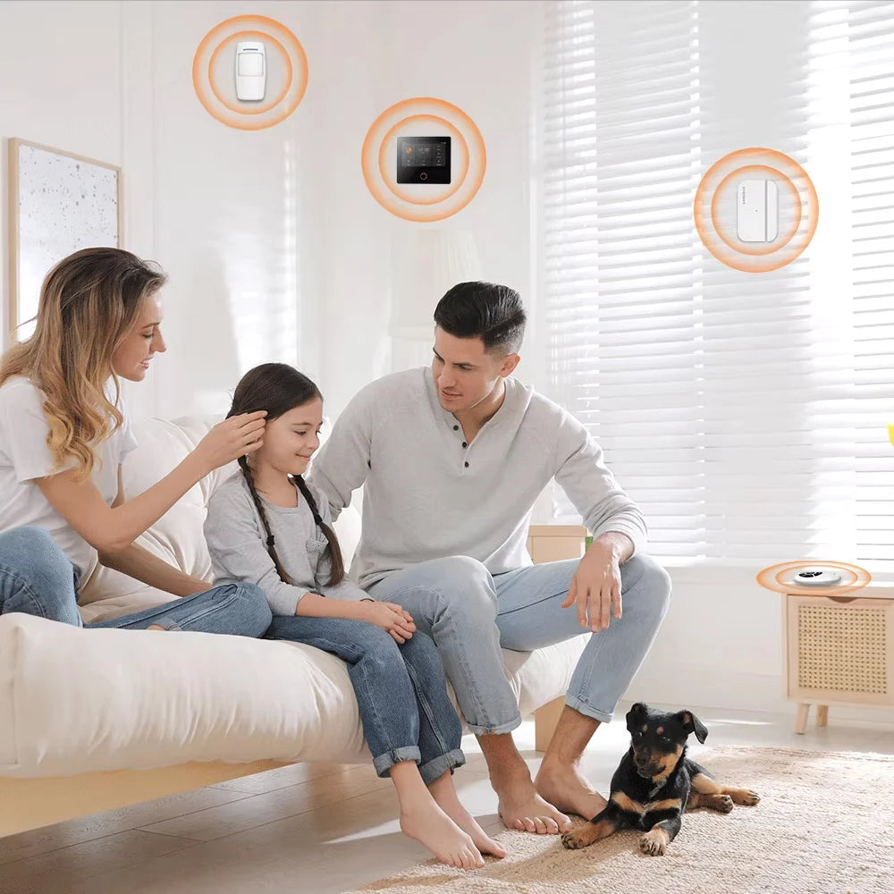 Staniot 4G Smart Home Alarm System WiFi Tuya Wireless Home Security Protection Kit With Door Window Motion Sensor Anti-Theft Alarm System