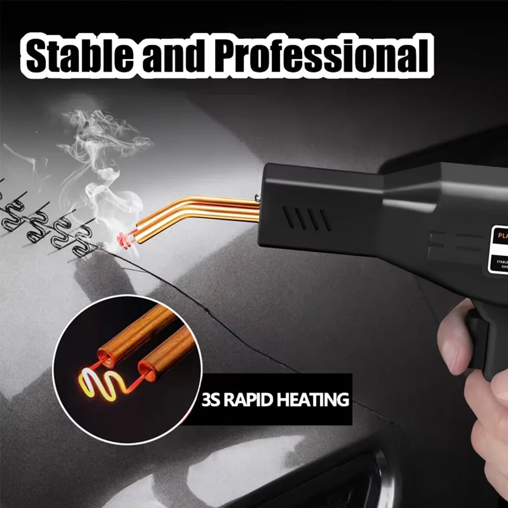 Plastic Welder Gun Welding Machine with Soldering Iron for PVC/Plastic Staple Repair, Car Bumper Repair Tools