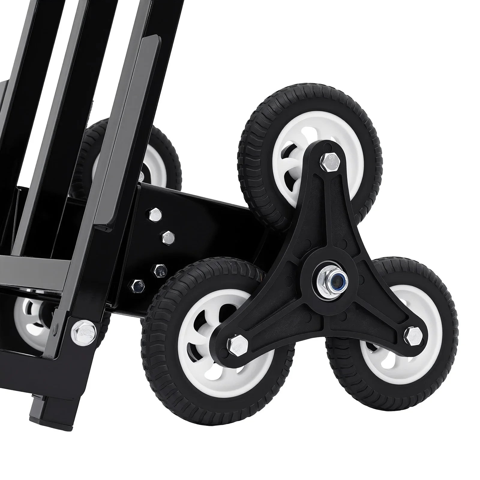 Stair Climbing Cart 460 lbs Folding Trolley with 6 Wheels