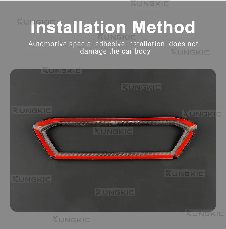 Real Hard Carbon Fiber Center Console Air Outlet Trim for Cupra Leon