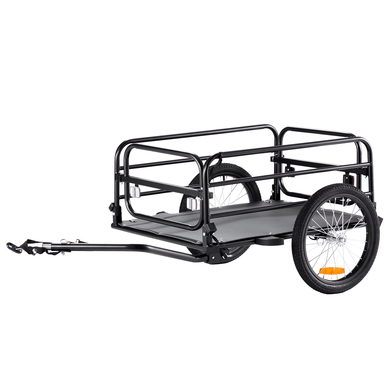 Remorque vélo pliable pour charge de 160 lbs avec roues de 16"