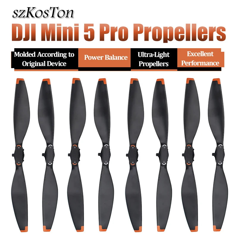 Hélices para DJI Mini 5 Pro, 4 ou 8 unidades