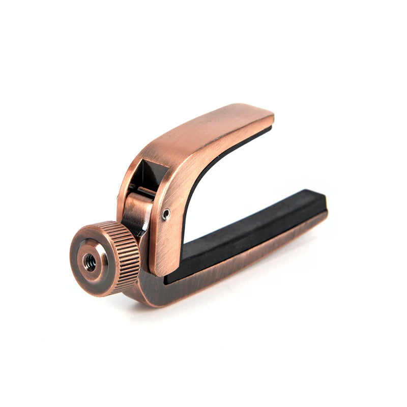 Compact Metal Guitar Capo, Silver or Bronze