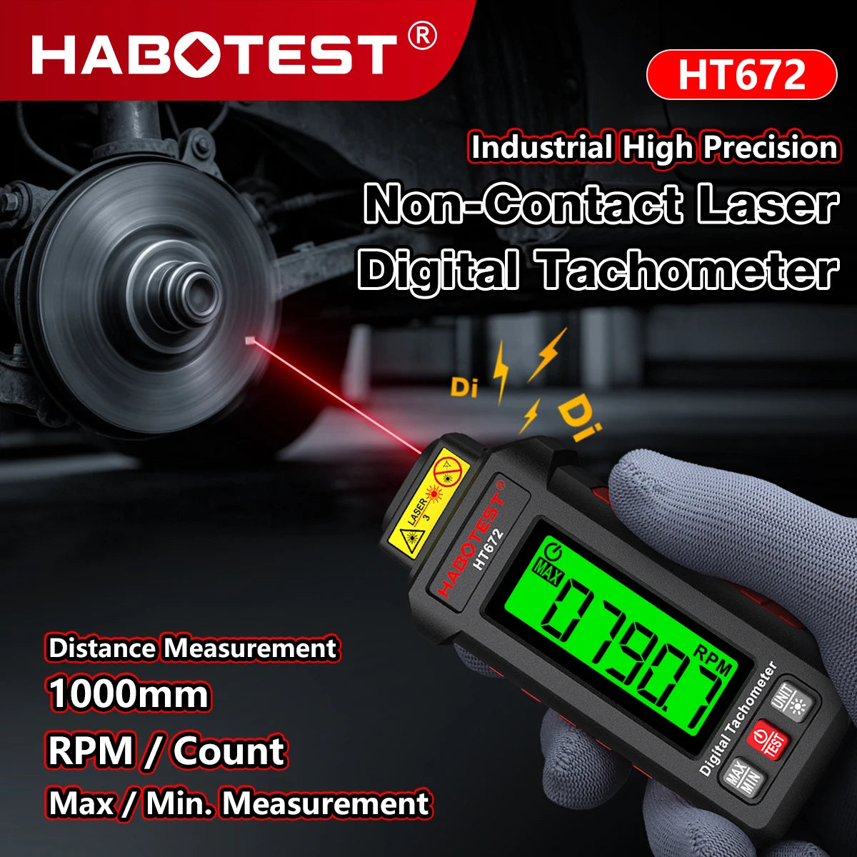 HT672 Mini Laser Tachometer