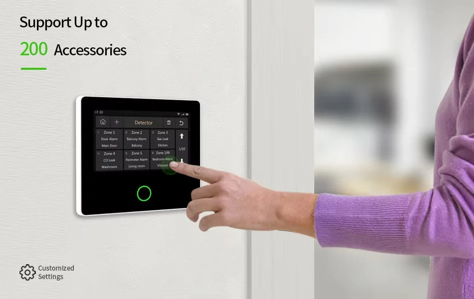 Staniot 4G Smart Home Alarm System WiFi Tuya Wireless Home Security Protection Kit With Door Window Motion Sensor Anti-Theft Alarm System
