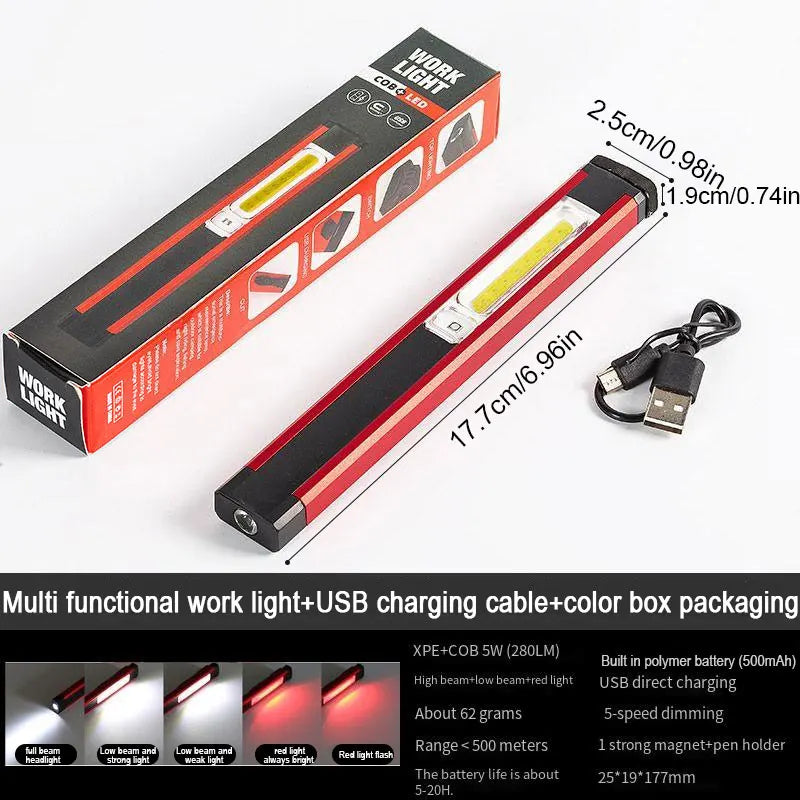 Rechargeable Work Light with Magnet and Hook