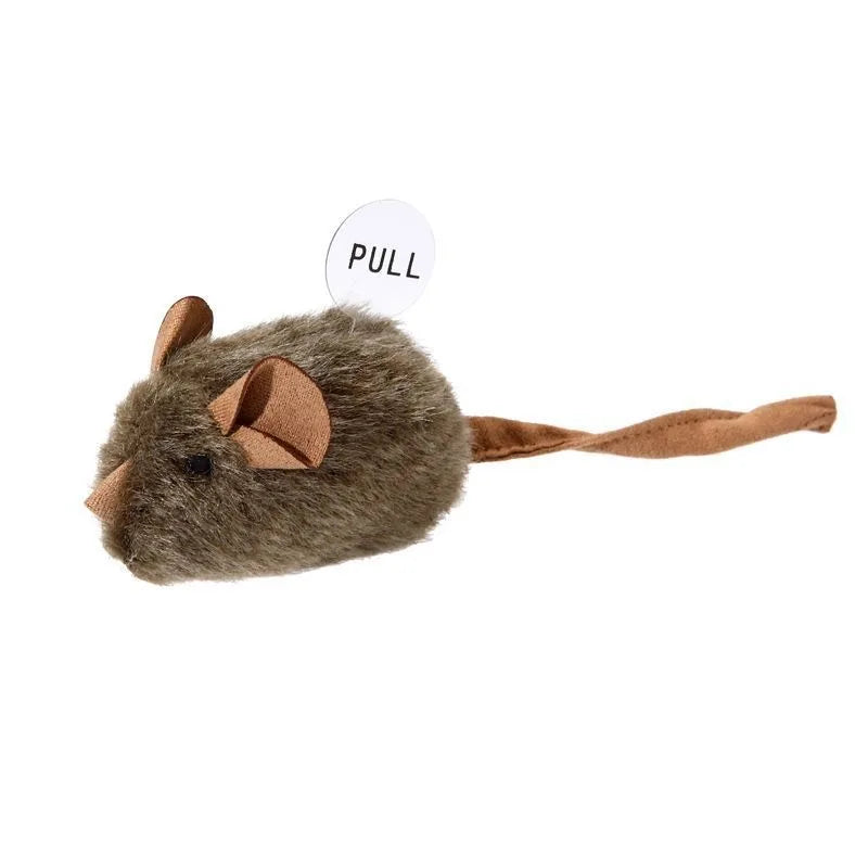 Sound-Activated Plush Mouse Cat Toy