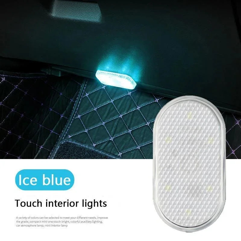 Wireless LED Car Interior Lights USB Rechargeable Touch Lamp