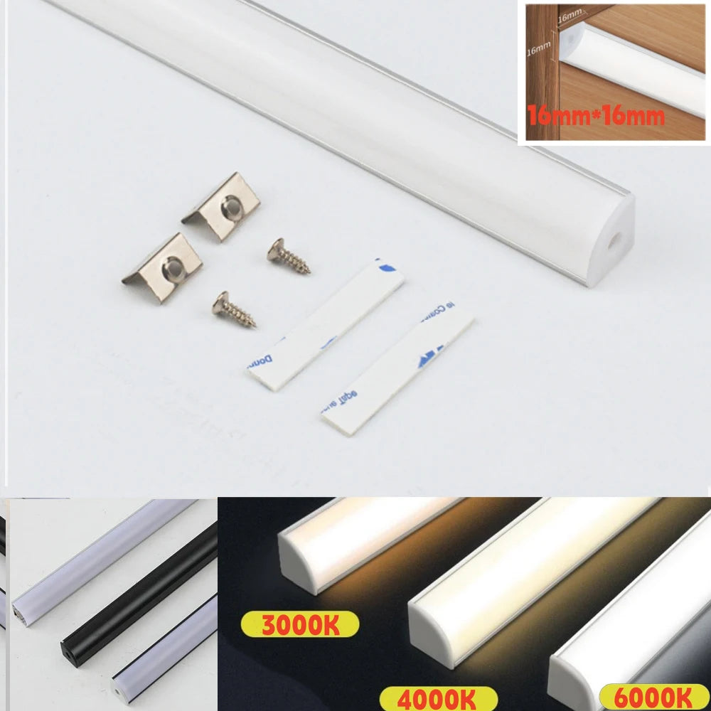 Barra de luz LED para armario de 12 V - Opciones de longitud