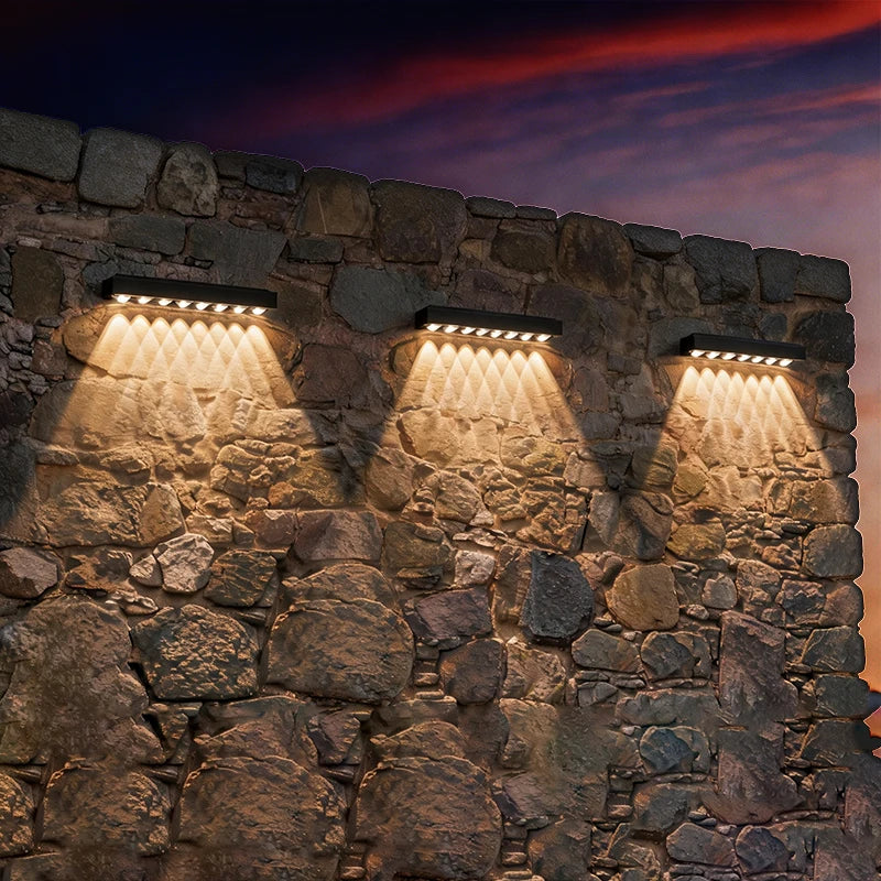 Solar LED Wall Accent Light, 4/8-LED Options