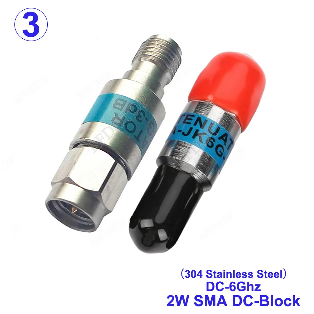 SMA RF DC Block - Male to Female, 50 Ohm