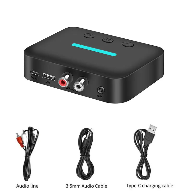 T88 Bluetooth Audio Receiver with AUX and RCA