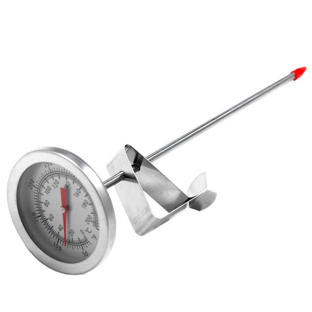 Nerezový vpichovací teplomer s ciferníkom, 0–200°C